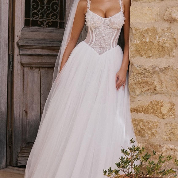 Dresses | Elegant White Corset Wedding Dress | Poshmark